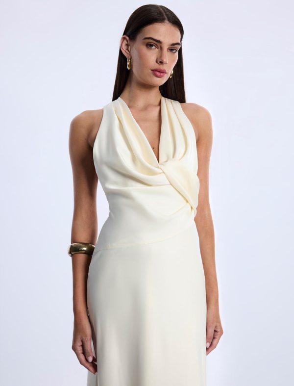 Bcbg Cowl Neck Halter Gown - Image 5