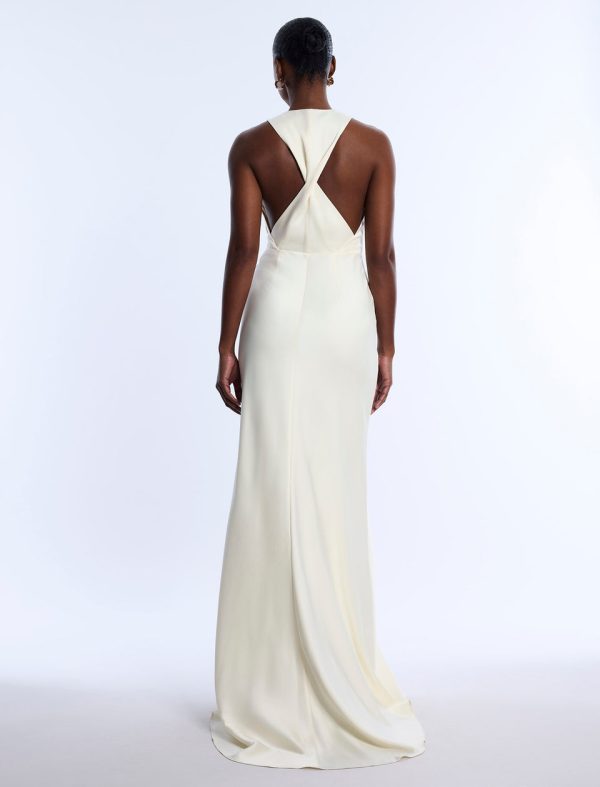 Bcbg Cowl Neck Halter Gown - Image 9