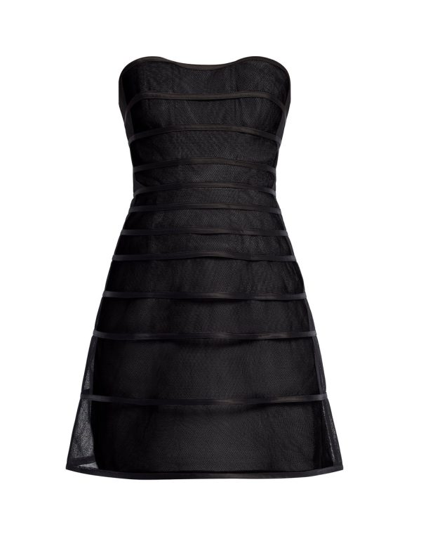 Bcbg Sheer Volume Strapless Dress - Image 8