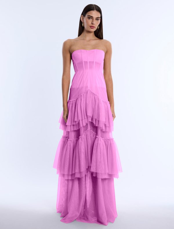 Bcbg Strapless Corset Gown