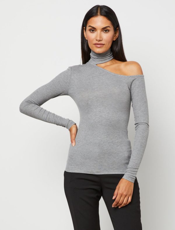 Bcbg Cold Shoulder Turtleneck Top - Image 3