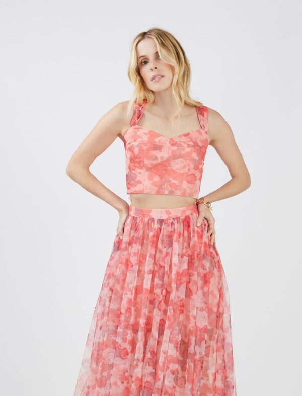 Bcbg Colette Tulle Crop Top - Image 2