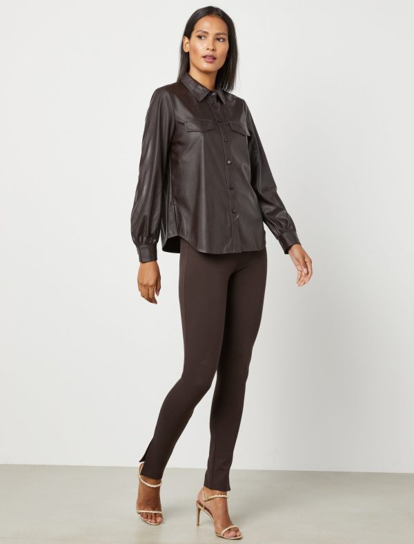 Bcbg Collared Long Sleeve Shirt - Image 5