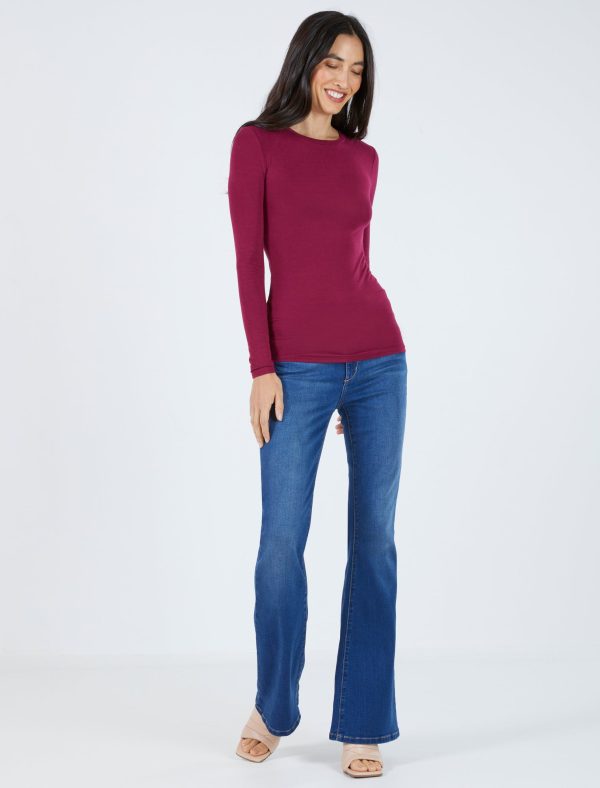 Bcbg Crew Neck Long Sleeve Top - Image 14