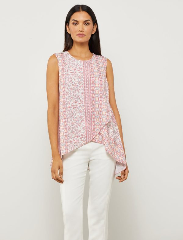 Bcbg Crew Neck Tulip Wrap Top