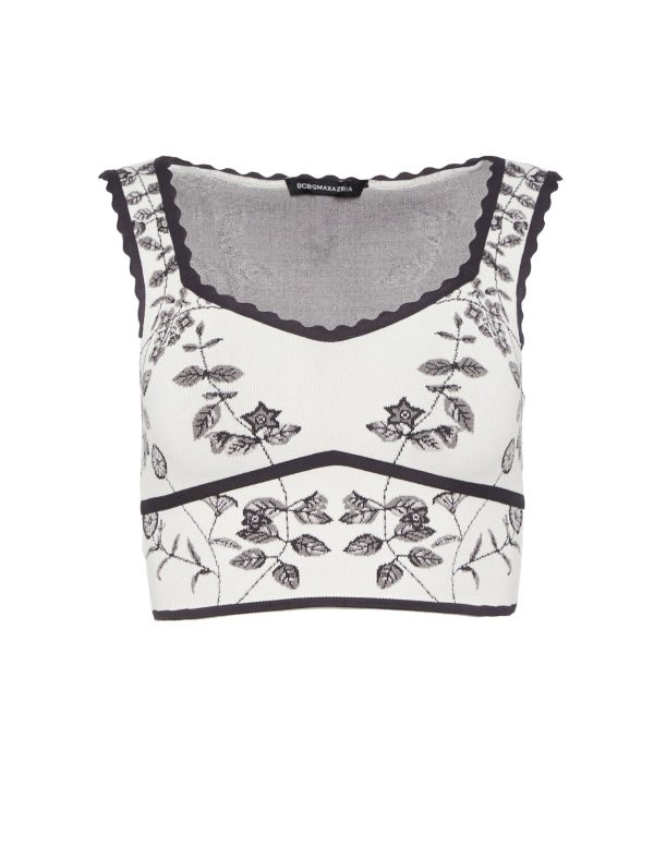 Bcbg Cropped Sleeveless Sweater Top - Image 8