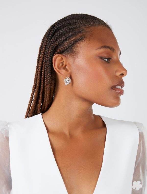 Bcbg Crystals with a Twist Stud Earrings - Image 2