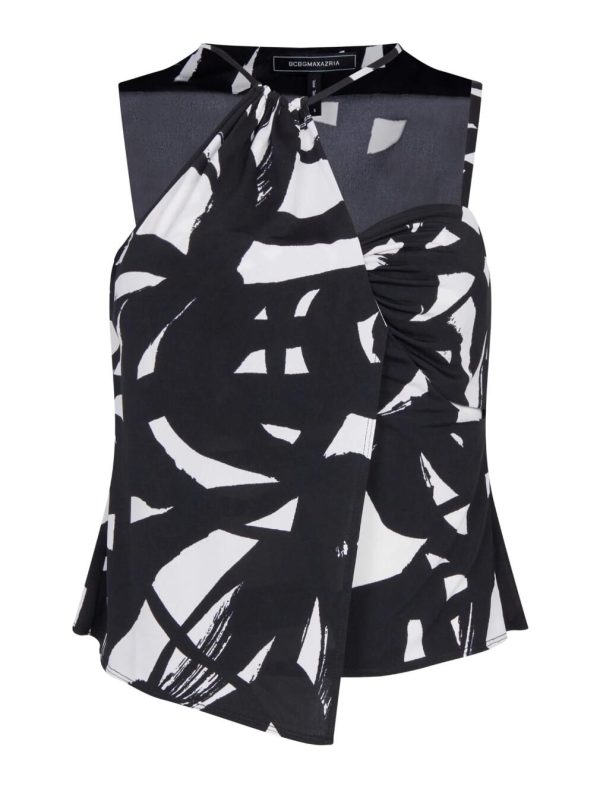 BCBG DARIO ASYMMETRICAL CUTOUT TOP - Image 5