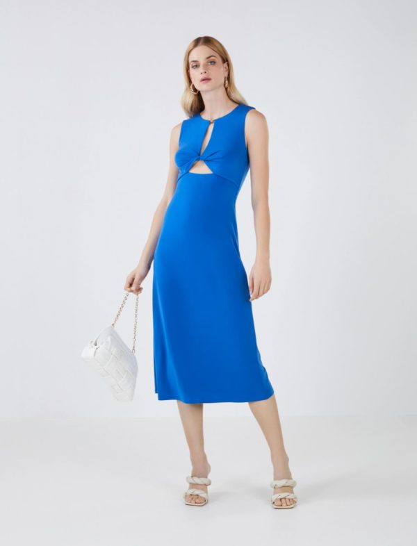 BCBG ELOISE MIDI DRESS - PRINCESS BLUE