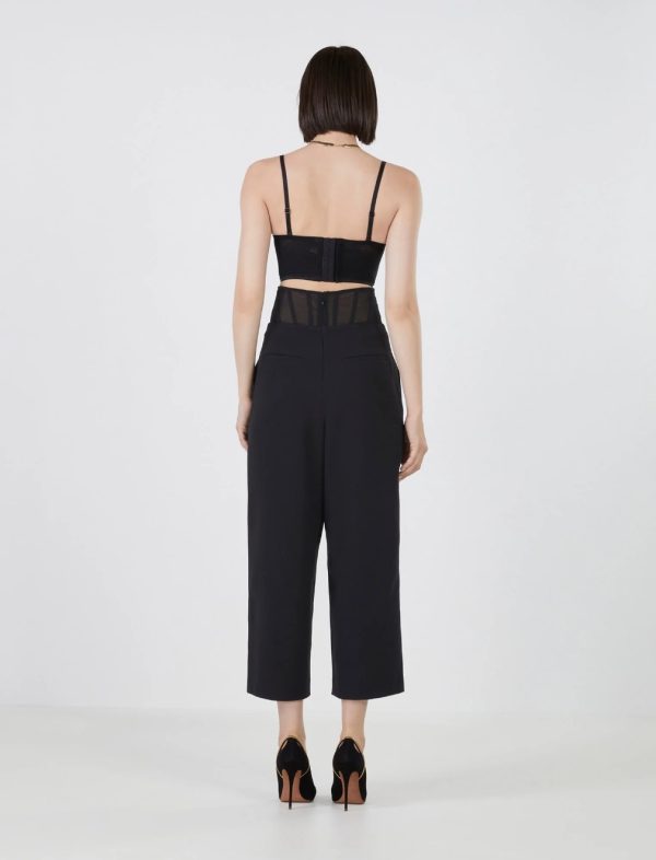 BCBG EMILIANO CORSET TROUSER - BLACK BEAUTY - Image 4