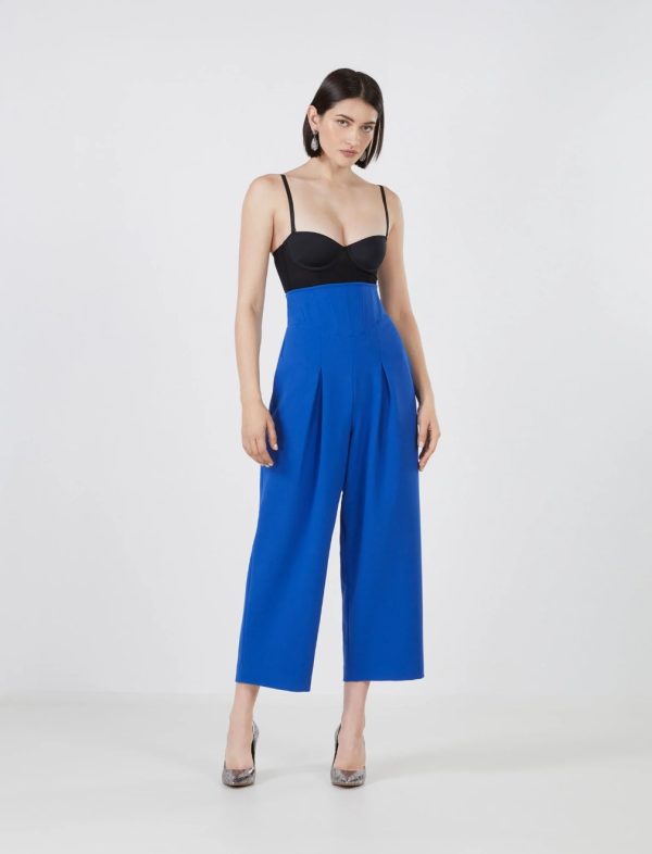 BCBG EMILIANO CORSET TROUSER - MAZARINE BLUE