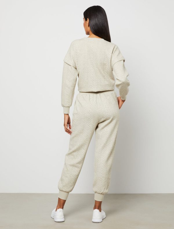 Bcbg Emmett Cable Knit Jacquard Jogger - Image 4