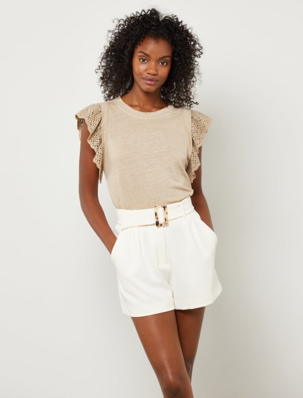 Bcbg Eyelet Lace Top