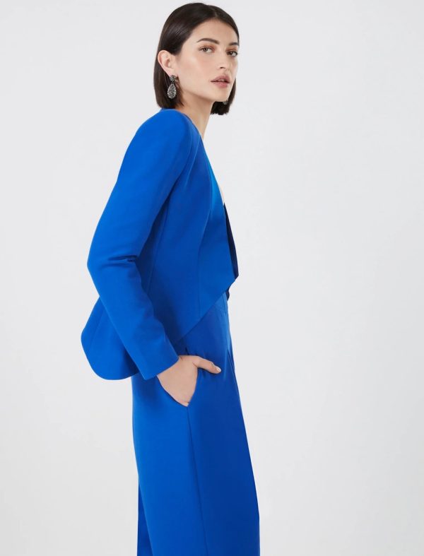 BCBG ALONZO STRUCTURED BLAZER - MAZARINE BLUE - Image 4