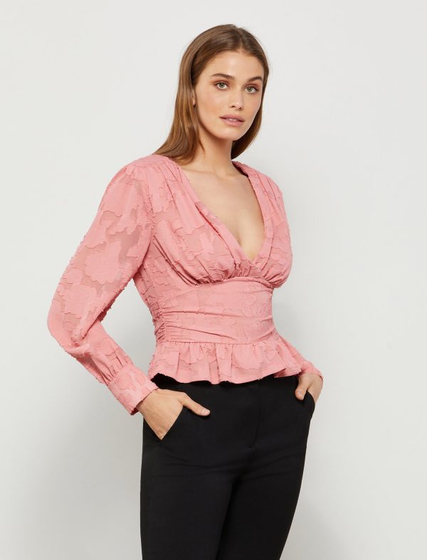 Bcbg Faye Long Sleeve Cinched Top - Image 11