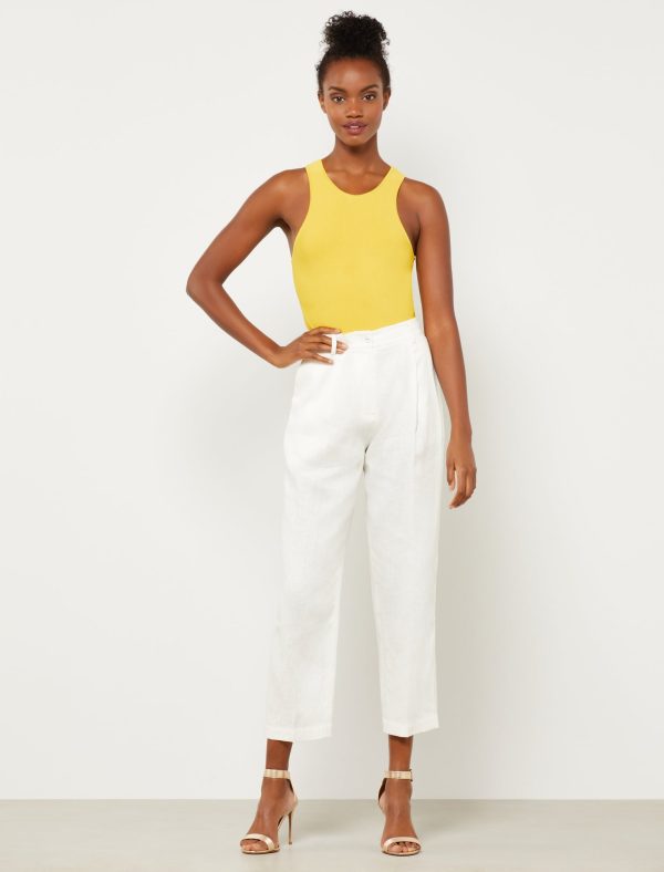 Bcbg Fitted Racerback Cropped Tank Top - Image 2