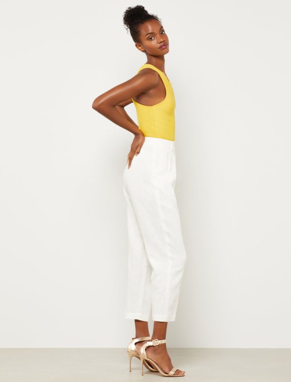 Bcbg Fitted Racerback Cropped Tank Top - Image 3