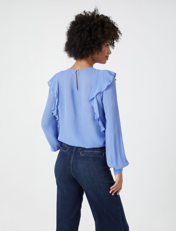 Bcbg Flounce Ruffle Shoulder Top - Image 4