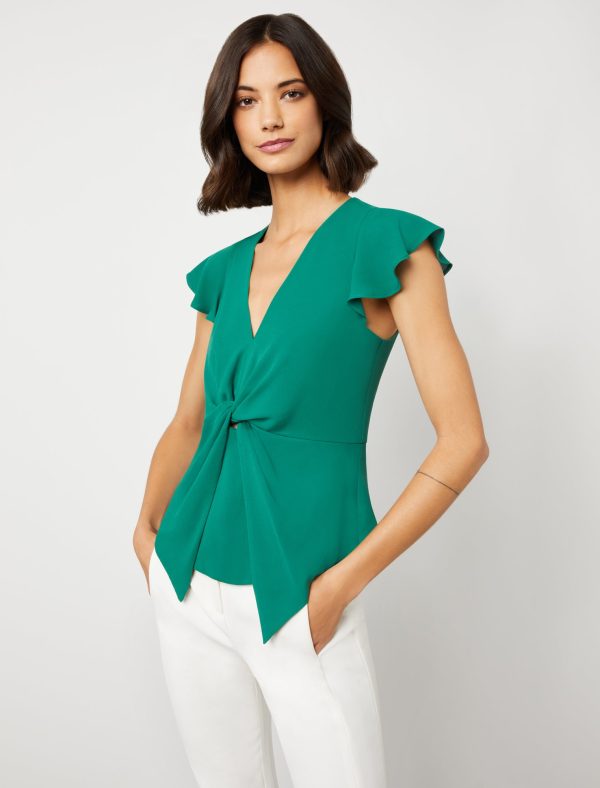 Bcbg Front Knot Top