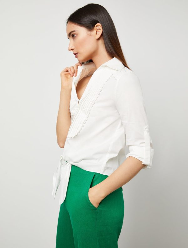 Bcbg Front-Tie Button Top - Image 2