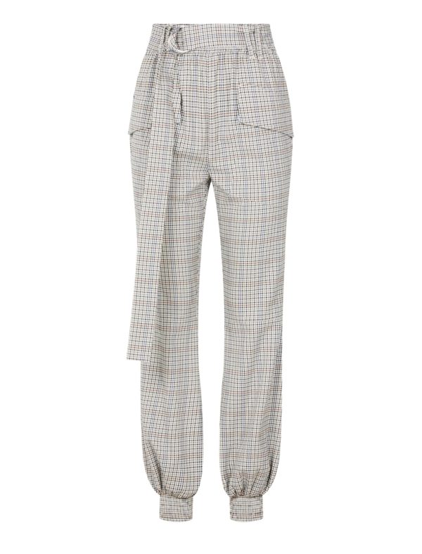 BCBG GAIA BELTED PANT - BRIT CHECK - Image 4