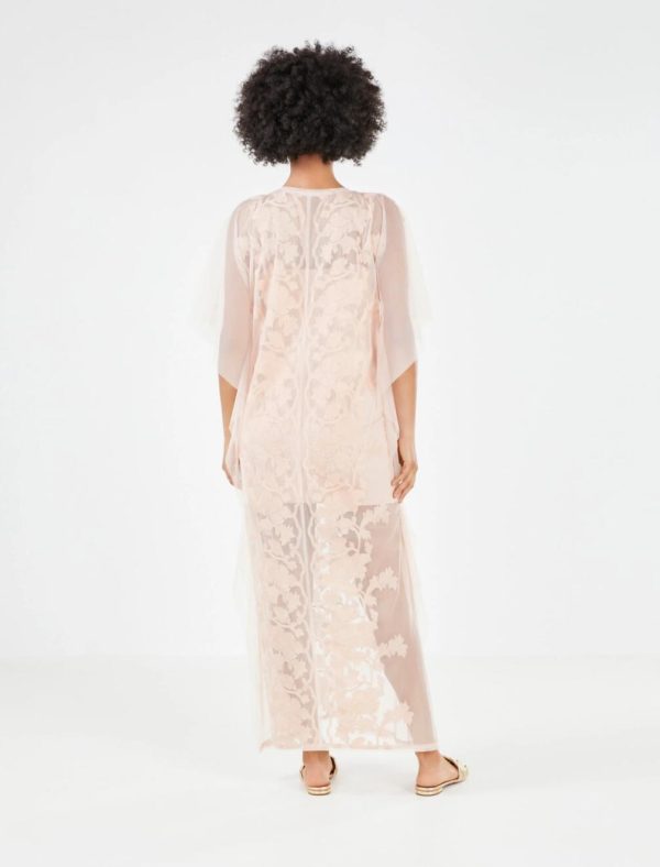 BCBG GENEVIEVE EVENING CAFTAN DRESS - BARE PINK - Image 3