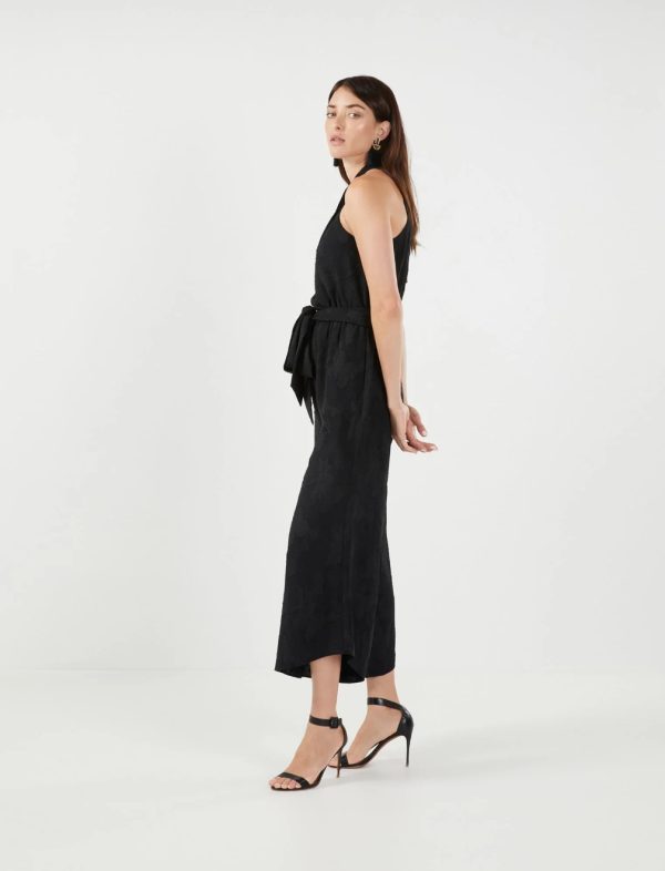 BCBG HENRI HALTER JUMPSUIT - BLACK - Image 2