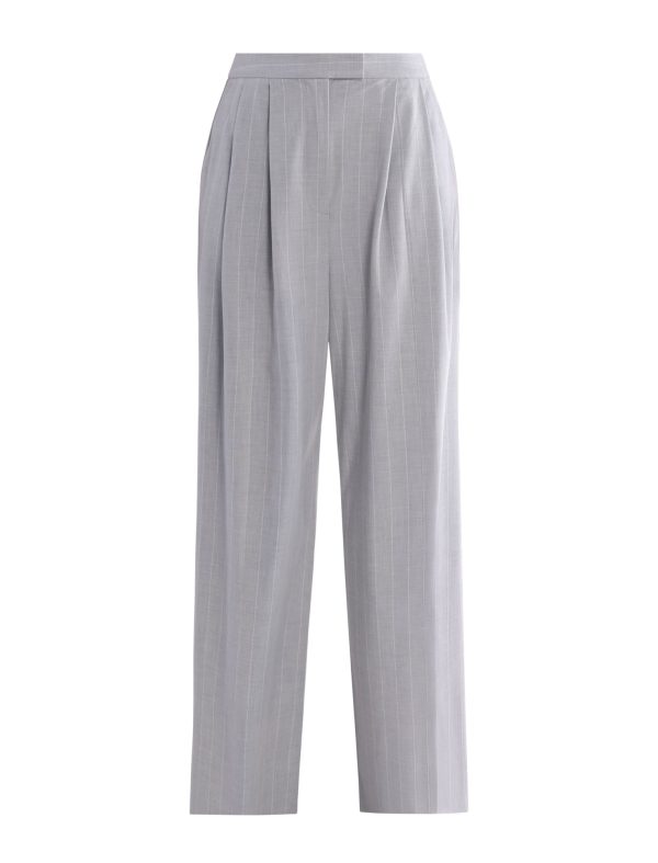 BCBG HOLLYWOOD WIDE-LEG TROUSER - LT. HEATHER GREY - Image 5