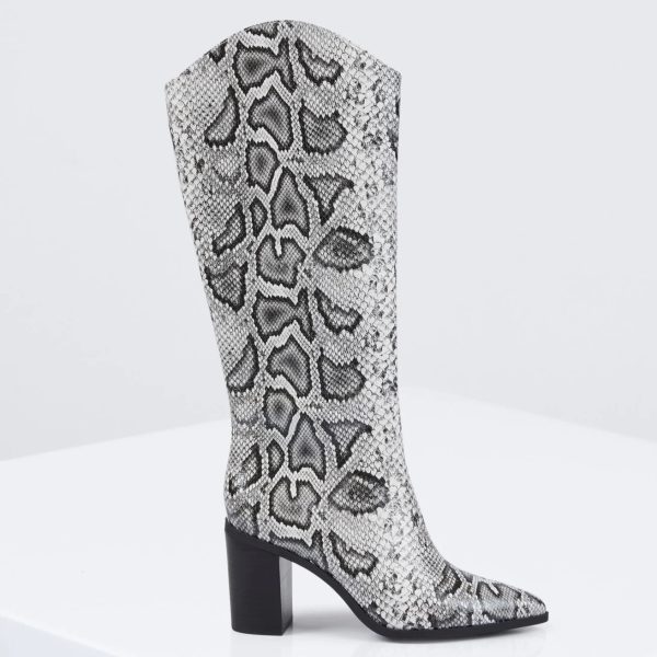 BCBG JANDA TALL BOOT BCBGENERATION - BLACK/WHITE - Image 3