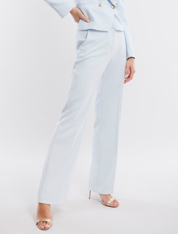 BCBG JORDAN TAILORED TROUSER - HALOGEN BLUE - Image 2