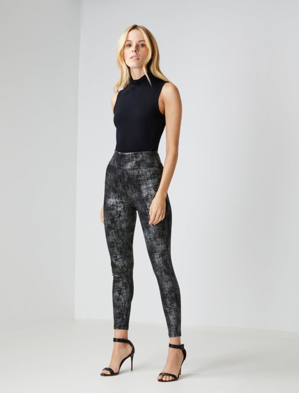 Bcbg Keily Metallic Foil Legging