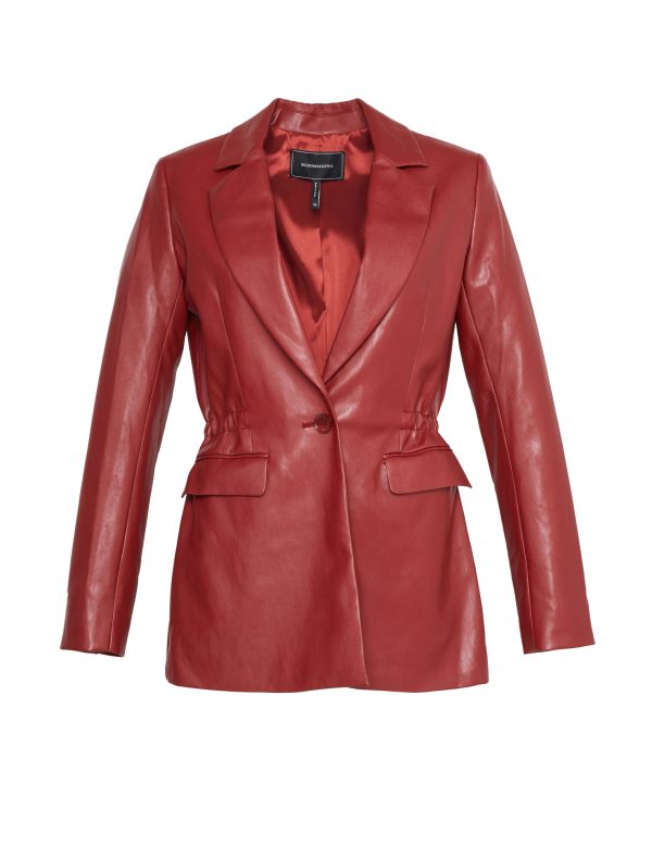 Bcbg Kerri Faux Leather Blazer - Image 11