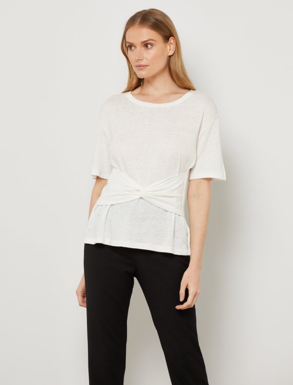 Bcbg Knotted Belt Tee