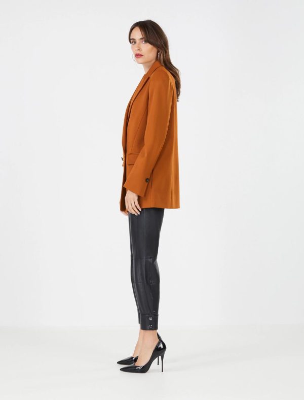 BCBG LAURENZA WOOL JACKET - CARAMEL CAFFE - Image 2