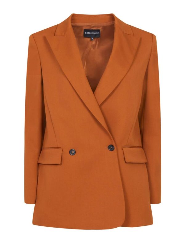 BCBG LAURENZA WOOL JACKET - CARAMEL CAFFE - Image 5