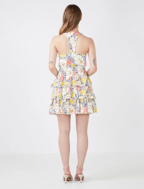 BCBG LEILANI RACERBACK DRESS - GARDENIA FLORAL - Image 2