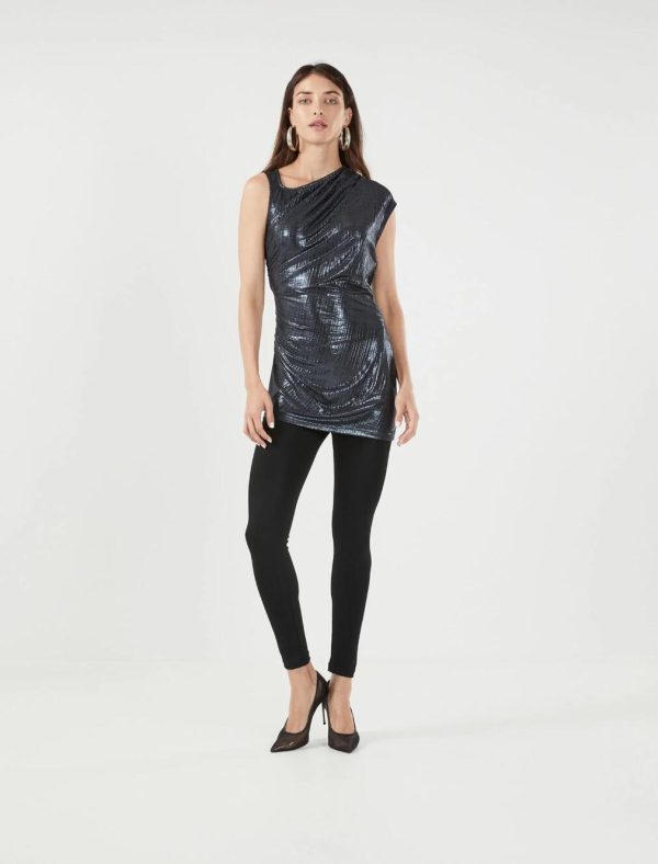 BCBG LIA ASYMMETRICAL TOP - ASTRAL AURA