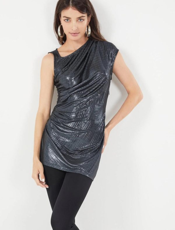 BCBG LIA ASYMMETRICAL TOP - ASTRAL AURA - Image 2