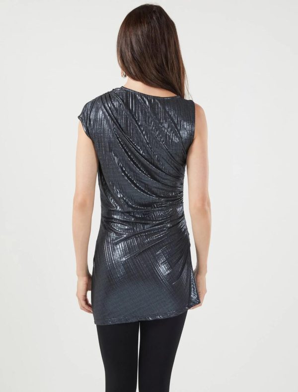 BCBG LIA ASYMMETRICAL TOP - ASTRAL AURA - Image 4