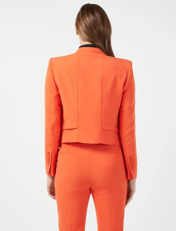 BCBG LLOYD EASY LAYERED JACKET - CHERRY TOMATO - Image 4