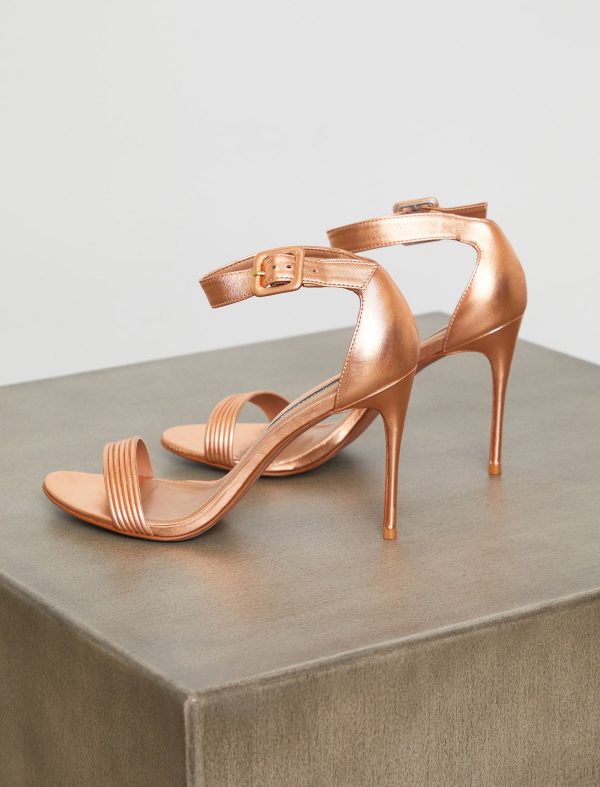 Bcbg Lucy Metallic Sandal Heel - Image 2