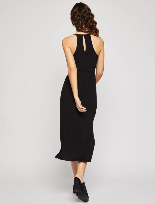 BCBG MAXINE SHEATH DRESS - BLACK - Image 4