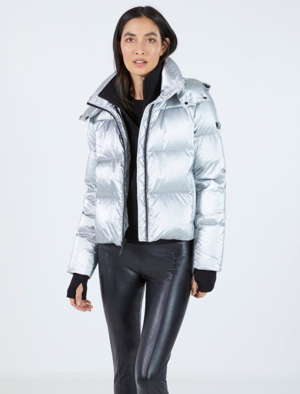 Bcbg Metallic Puffer Jacket - Image 3